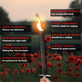 Wachsfackeln - 50 Stück - 120 min